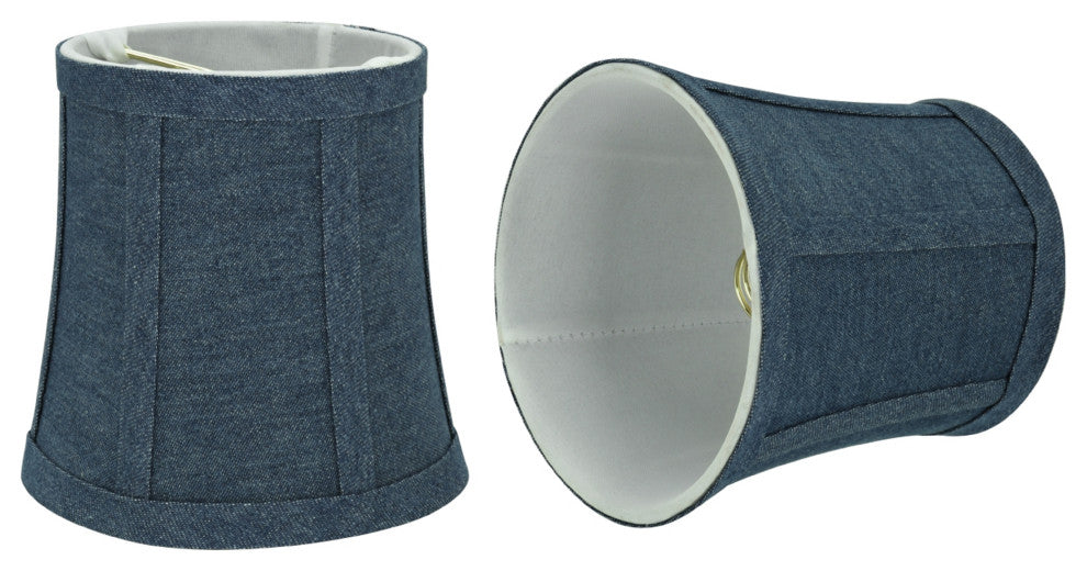 30361-2 Small Bell  Chandelier Clip On Lamp Shade Washing Blue 4"x5"x5"