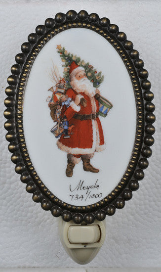 3.5W Christmas Comin to Town Fused Oval Night Light