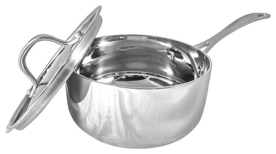 Le Chef 14-Piece Multi-Purpose Cookware Set, Orange and Silver.
