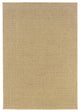 7"x10" Solid Sand Beige Indoor Outdoor Area Rug