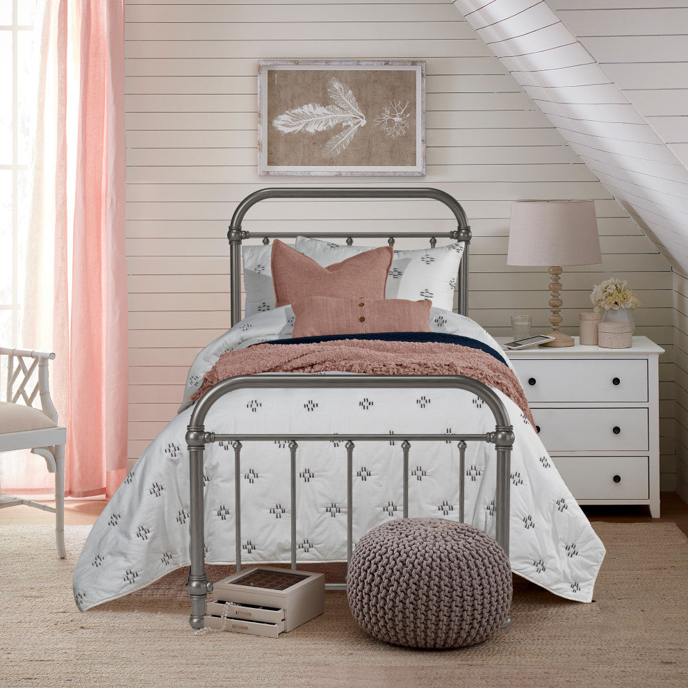 Hillsdale Kirkland Metal Twin Bed With Metal Frame