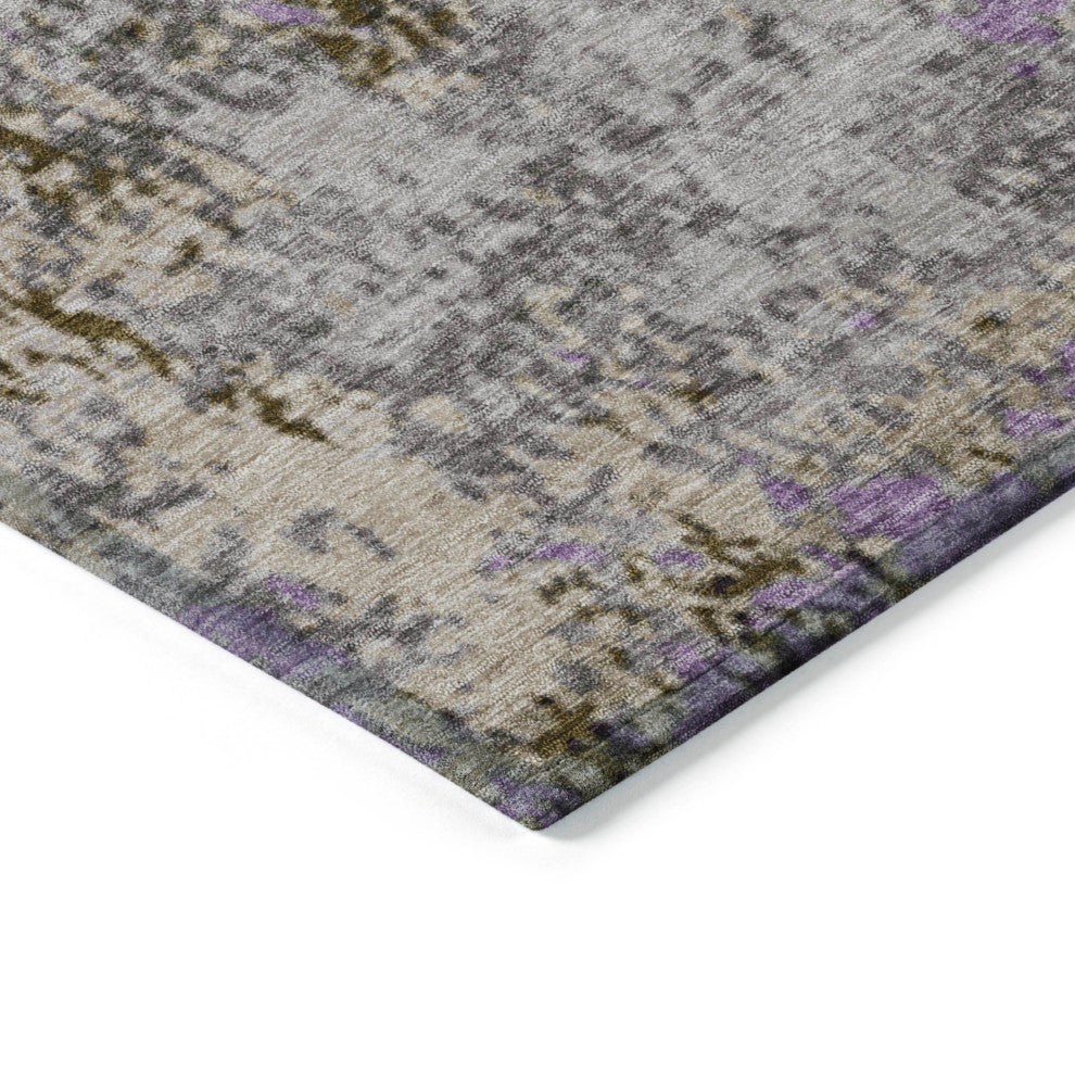 Machine Washable Indoor/Outdoor Chantille ACN1911 Violet 10' x 14' Rug