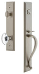 Carre' 1-Piece Dummy Handleset, S Grip and Provence Knob, Satin Nickel, 849153