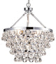 Clarus 5-Light Chrome Four Tier Crystal Chandelier Ceiling Fixture Glam Lighting