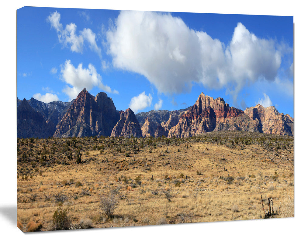 Red Rock Canyon Landscape, Landscape Canvas Art Print, 40"x30"