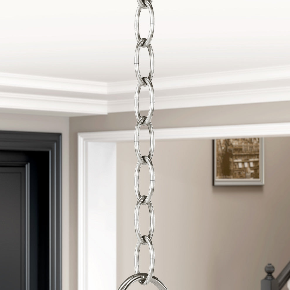 Heavy Duty Decorative Chain, Polished Nickel