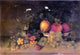 Mary Jane Peale Still Life with Apples- Grapes- Figs and Plums Wrapped Canvas