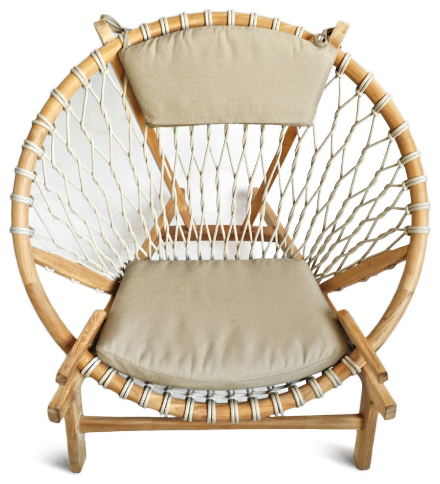 Outdoor Mayan Sunset Rope Chair