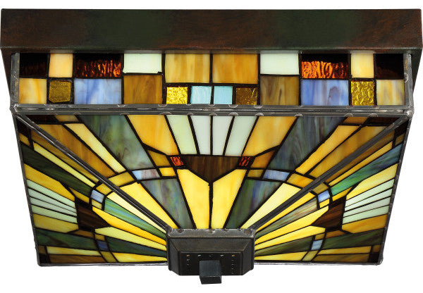 Inglenook 3-Light Flush Mount, Valiant Bronze