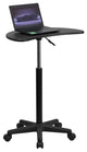Malcom Height Adjustable portable Laptop Office Computer Desk With Black Top