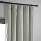 Signature Blackout Velvet Curtain Single Panel, Reflection Gray, 50"x120"
