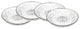 Dublin Platinum Band Dessert Plate Set of 4