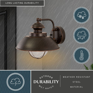 Harwich 10" Outdoor Wall Light Burnished Bronze