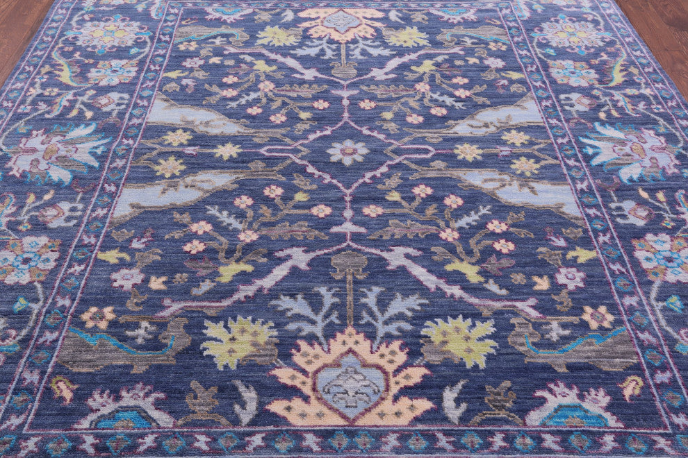 Handmade Turkish Oushak Wool Rug 8' 2" X 10' 2" - Q15857