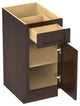 Vanity Art Vanity Cabinet, 15", Brown