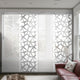 Scattered-Navajo White 4-Panel Track Extendable Vertical Blinds 94"Hx48-88"W