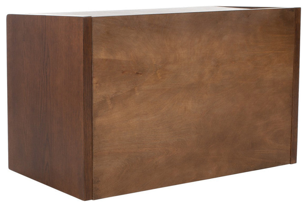 Gunner Storage Bench Walnut/Gray