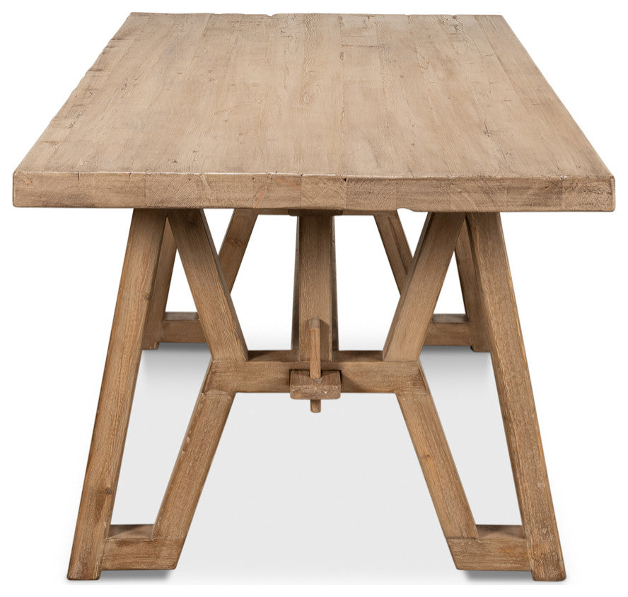 Industrial Reclaimed Wood Farm Table