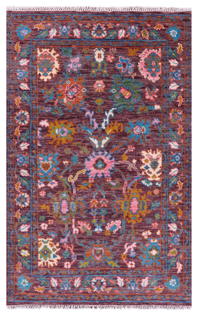 Turkish Oushak Handmade Wool Rug 4' 0" X 6' 4" - Q15884