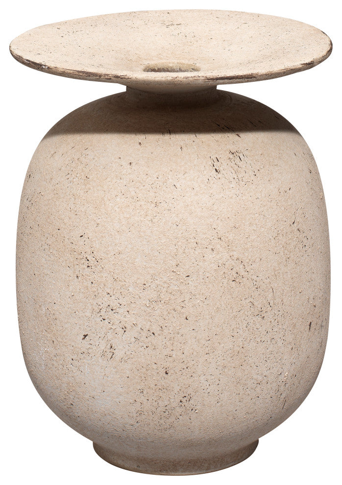 Cream Ceramic Highland Decorative Vase