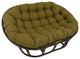78"X58" Solid Spun Polyester Double Papasan Cushion, Avocado