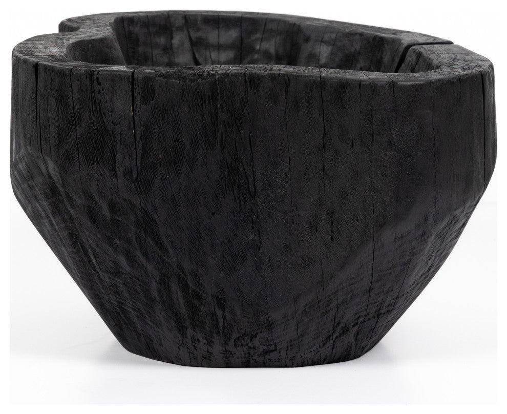 Live Edge Bowl-Carbonized Black