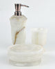Nature Home Decor White Onyx Tumbler