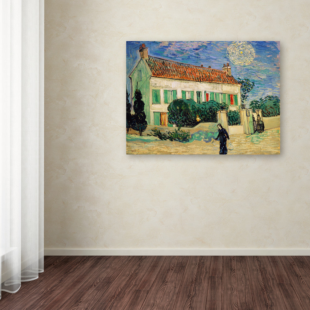 Vincent van Gogh ''White House at Night'' Canvas Art, 47x35