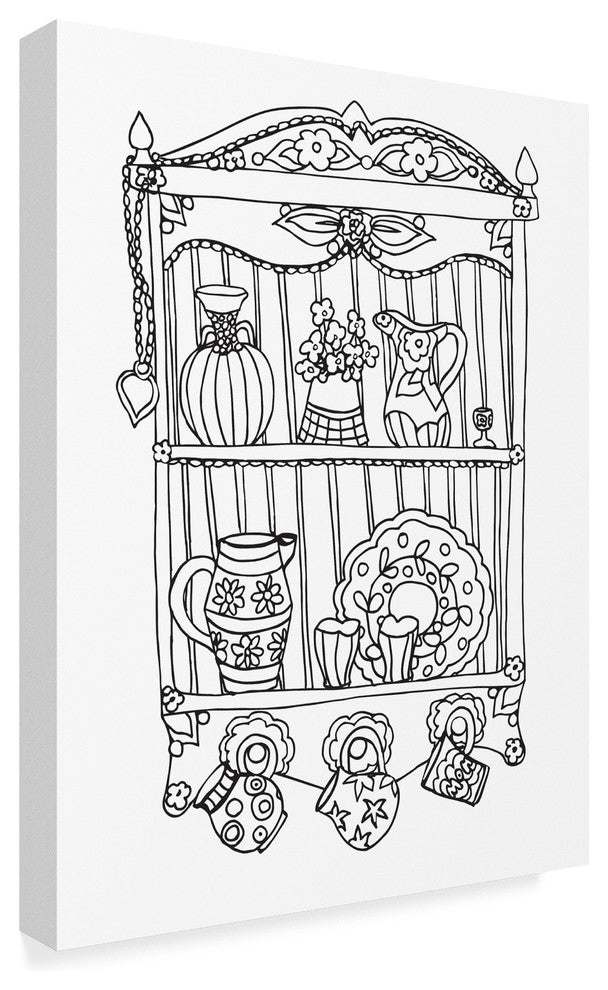 Jessica Putnam 'China Cabinet 2' Canvas Art, 18"x24"