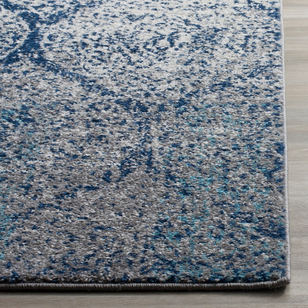 Safavieh Madison Mad604G  Rug, Navy/Silver, 12'0"x15'0"
