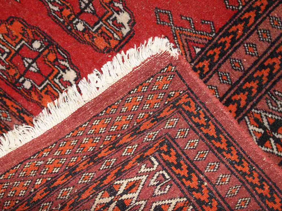 Handmade Vintage Pakistani Lahore Rug, 2.6'x4.2', 80cmx130cm 1960s