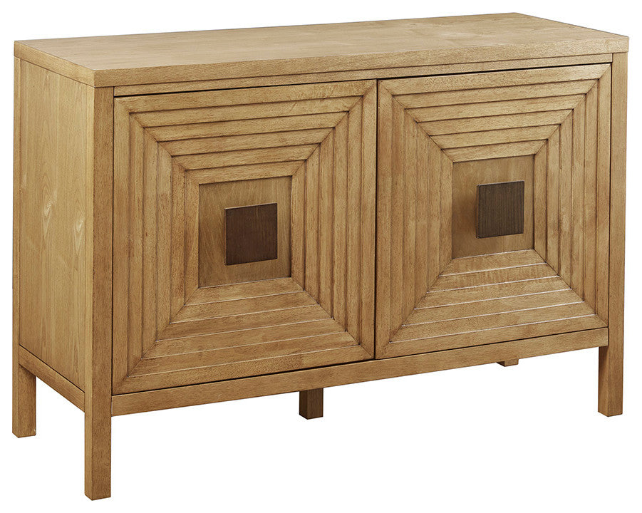 Madison Park Paige Geometric 2-Door Storage Cabinet with Adjustable Shelves