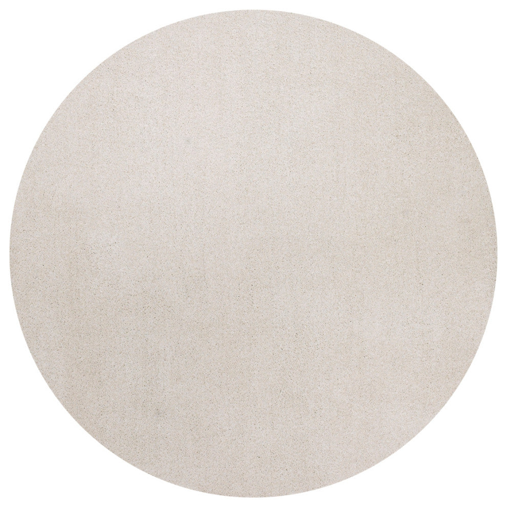 KAS Bliss 1550 Ivory Shag Area Rug, 8' Round