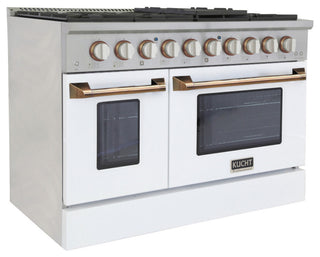 KUCHT Professional 48" 6.7 cu. ft. Range Cust, White Gold, Natural Gas