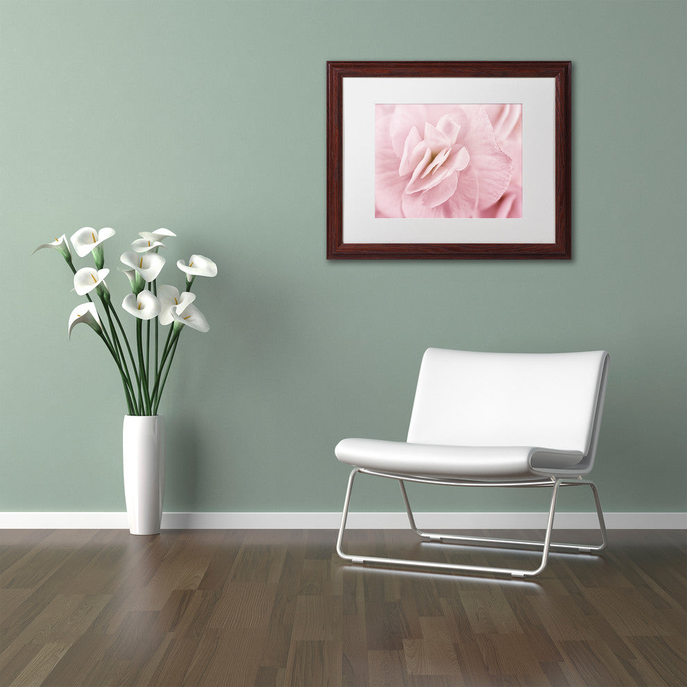 Cora Niele ''Begonia Flower'' Matted Framed Art