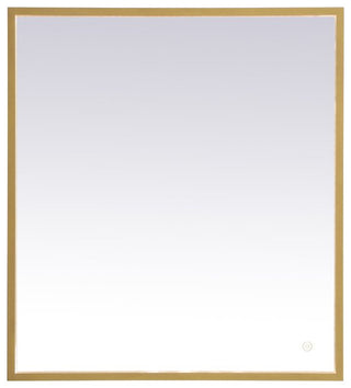 Modern Brass Led Mirror