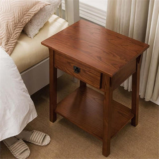 Bowery Hill 1 Drawer Nightstand in Russet