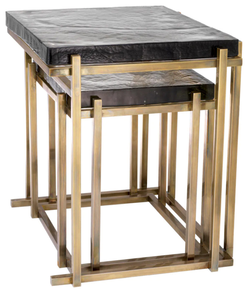 Square Glass Side Tables (2) | Eichholtz Niemeyer