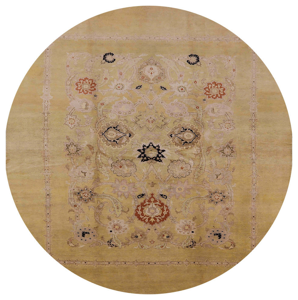 Ahgly Company Indoor Round Mid-Century Modern Area Rugs, 3' Round