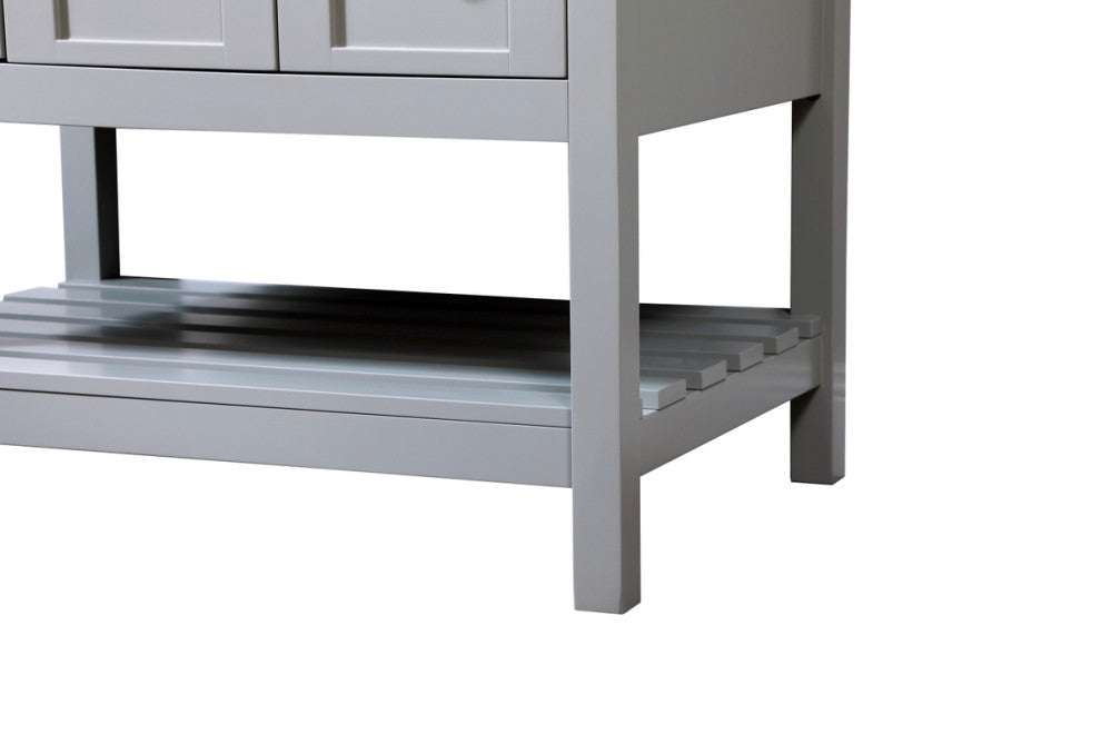 Tobias 32" Single Bathroom Vanity, Gray, With Backsplash