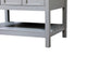 Tobias 32" Single Bathroom Vanity, Gray, With Backsplash