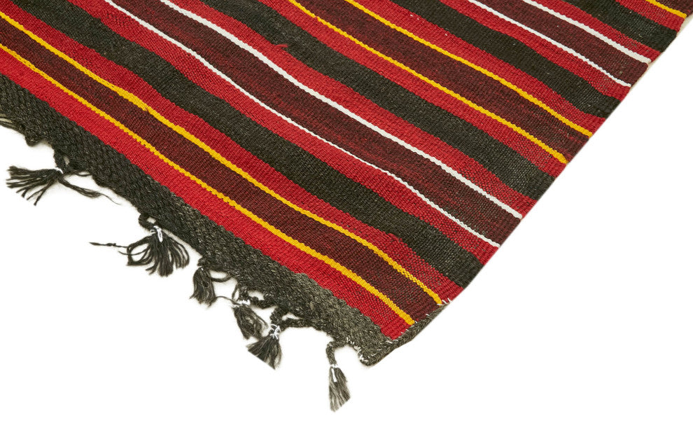 Rug N Carpet - Handmade Oriental 6' 1'' x 10' 5'' Vintage Goat Hair Kilim Rug