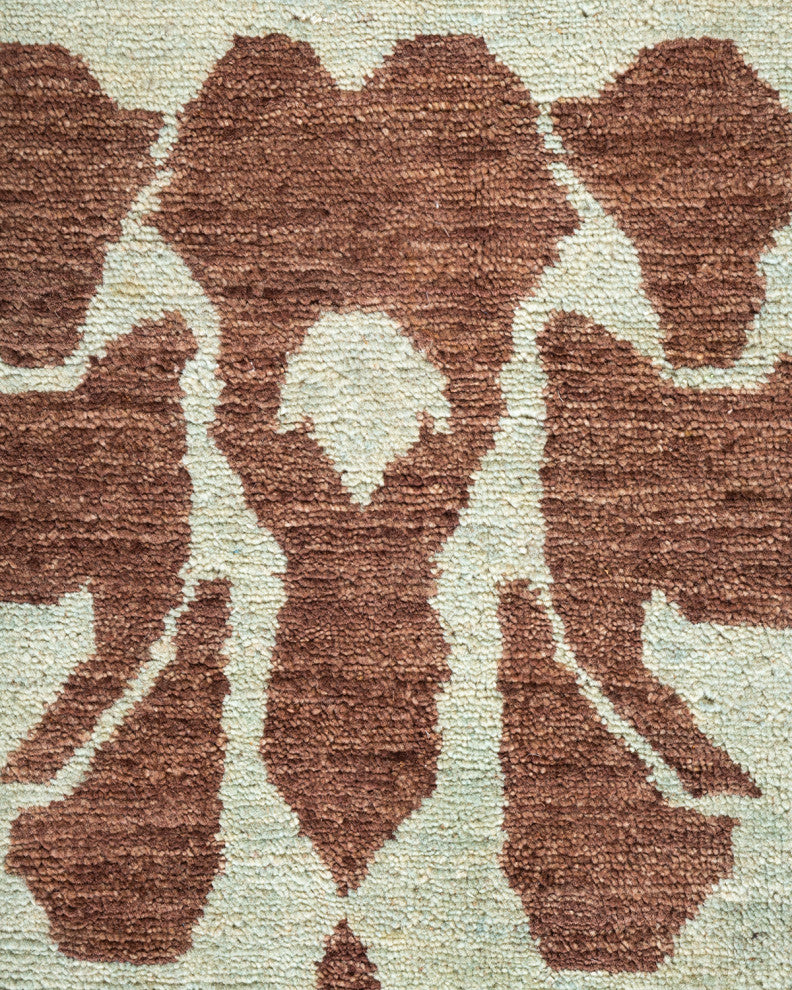 Eclectic, One-of-a-Kind Handmade Area Rug Ivory, 7'9"x9'10"