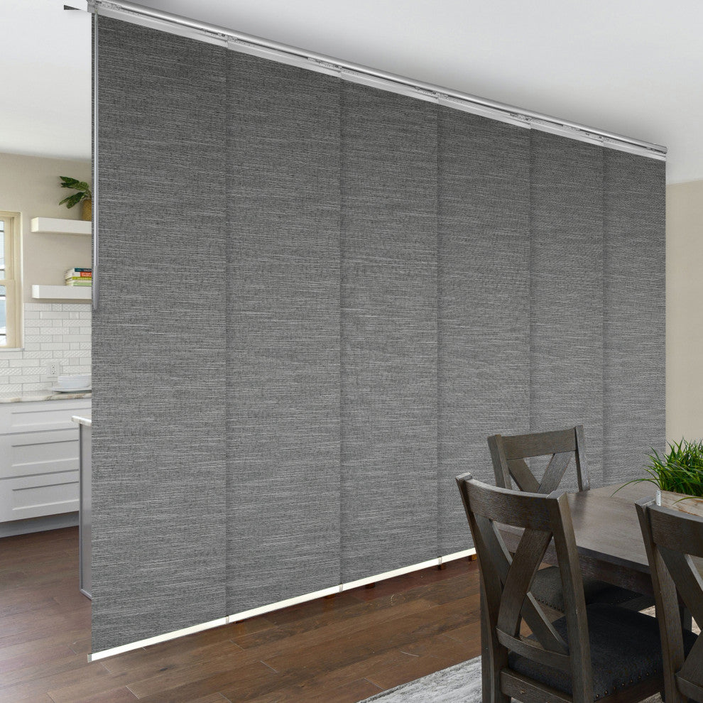 Talha 6-Panel Track Extendable Vertical Blinds 98-130"W