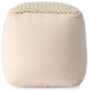 Fernandos Woven Cream Pouffe