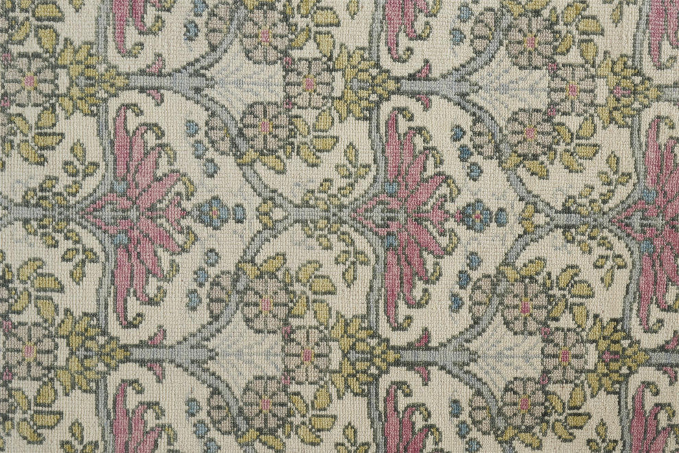 Weave & Wander Bennet Gray/Multi 9'6"x13'6" Hand Knotted Area Rug