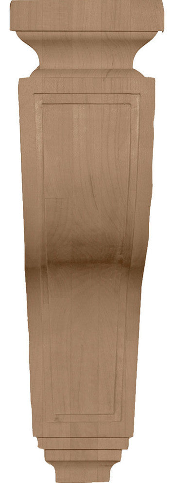 4"W x 8 1/2"D x 13"H Hollow Back Corbel, Cherry