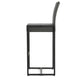GDF Studio Conrad Outdoor Patio Gray Wicker Barstools, Set of 2