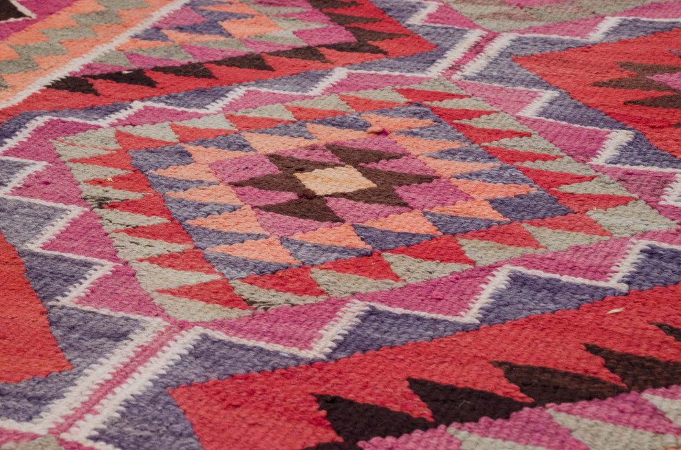 Vintage Turkish Kilim Runner 3' 2" x 10' 8", 38 in. x 128 in.