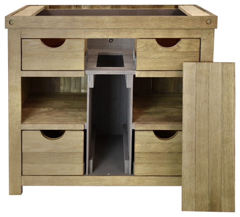 Vintner's Freestanding Single Bathroom Vanity, Chardonnay, 36"
